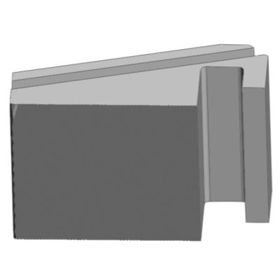 Pinza 005 E1 z metodą obróbki CNC i 88,0x56,0x39,0 mm