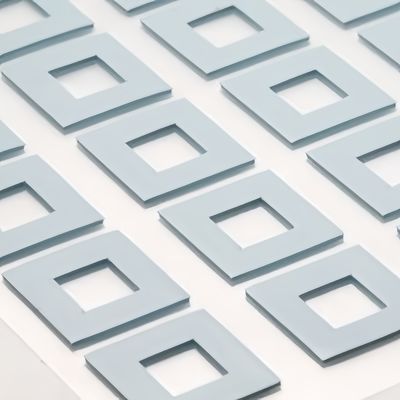 Płytka gumowa silikonowa o wysokiej temperaturze o przewodzie cieplnym w postaci szarej z dostępnymi próbkami od 0,3 mm do 15 mm